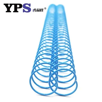 Pet - gecoate pastel blauw ijzer single lus draad voor boekbinding